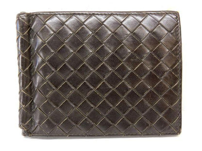 Bottega Veneta 123180 Intrecciato Bifold Wallet - Leather Dark Brown Dark Brown