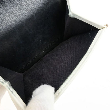 Balenciaga Trifold Wallet Compact Wallet Leather White 30ka510