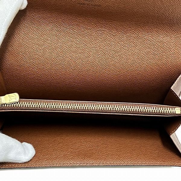 Louis Vuitton Monogram Pochette Porte Monet Cles Di M61725 Long Wallet Bifold