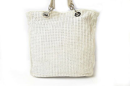 Christian Dior Tote Bag A4 Christian Dior Bag Lady Dior Intrecciato White Silver