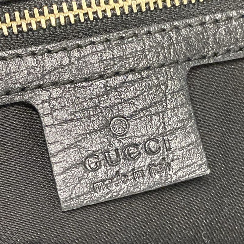 Gucci Tote Bag GG Pattern 139260 Black×navy×dark Green Leather