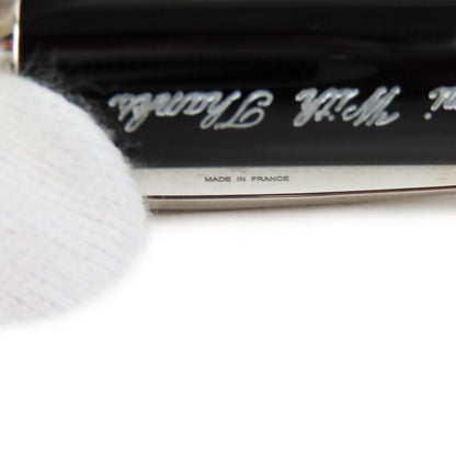 Cartier Roadster Twist Ballpoint Pen With Blue Gemstone Black Silver With Box