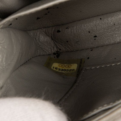 Chanel "timeless Flower Embroidery" Light Green Lambskin Leather A