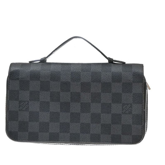 Louis Vuitton Zippy XL Long Wallet Travel Case Damier Graphite N41503 86ka880