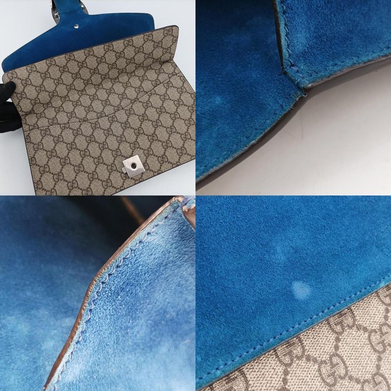 Gucci Dionysus Beige And Blue PVC Coated Canvas And Leather 400249c019790610