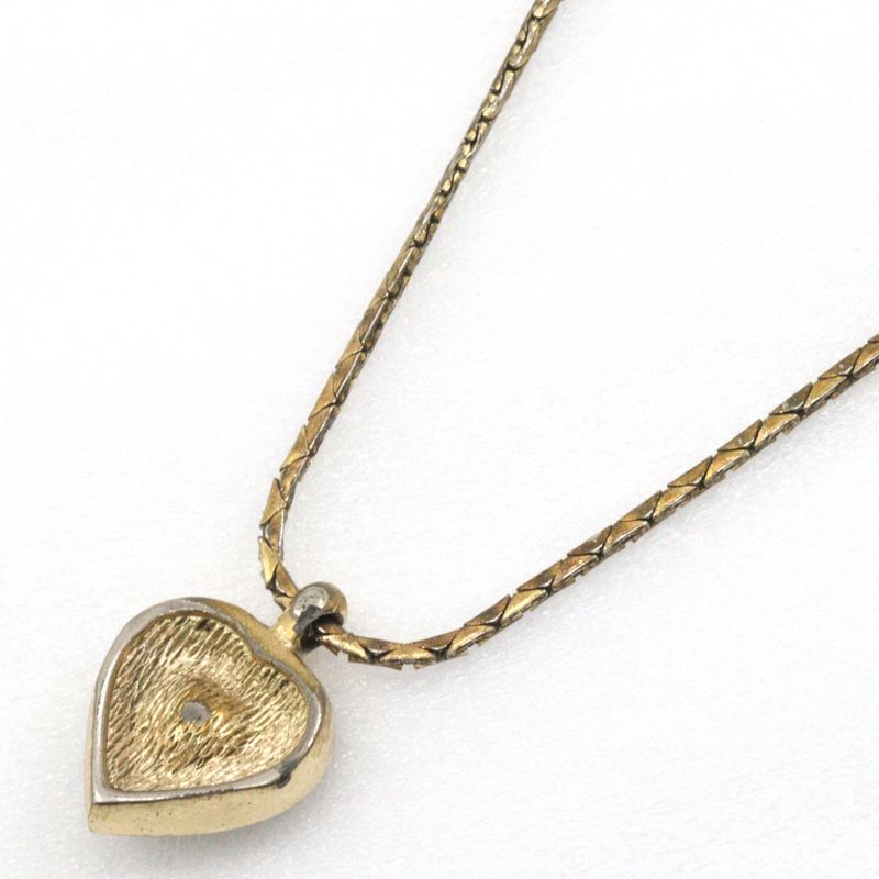 [dior] Christian Dior Heart Vintage Gold Plated And Rhinestone Ladies 6.7g