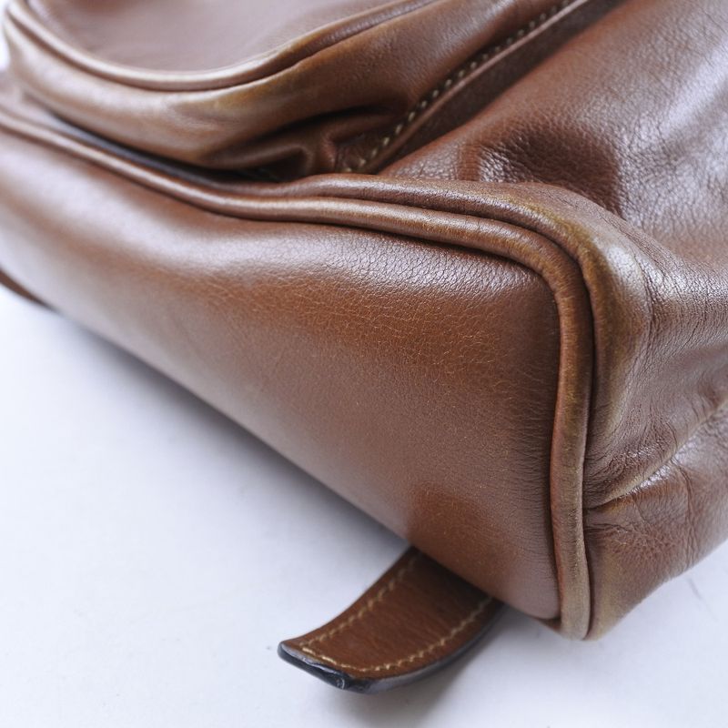 Gucci Bamboo 003.1705.0030 Calf Brown Women's Backpack/daypack