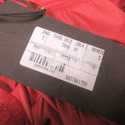 Gucci Sherry Line GG Logo Patch Jogger Pants Easy Pants Nylon Pants Red M Made