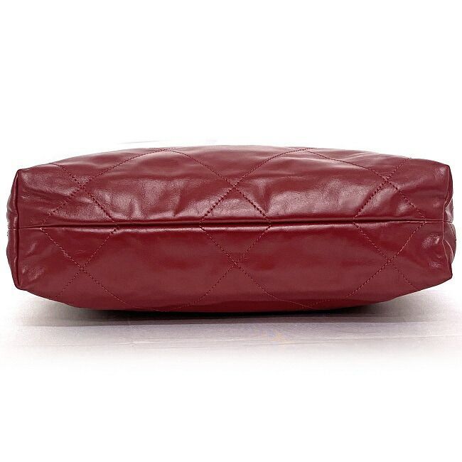 Chanel Drawstring Handbag Red Chanel 22 As3260 Excellent Condition