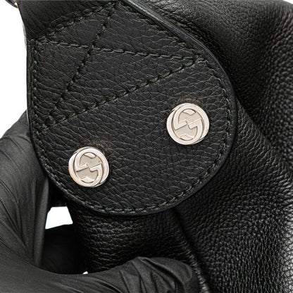 Gucci Interlocking G 232935 Black Leather Women's Gucci