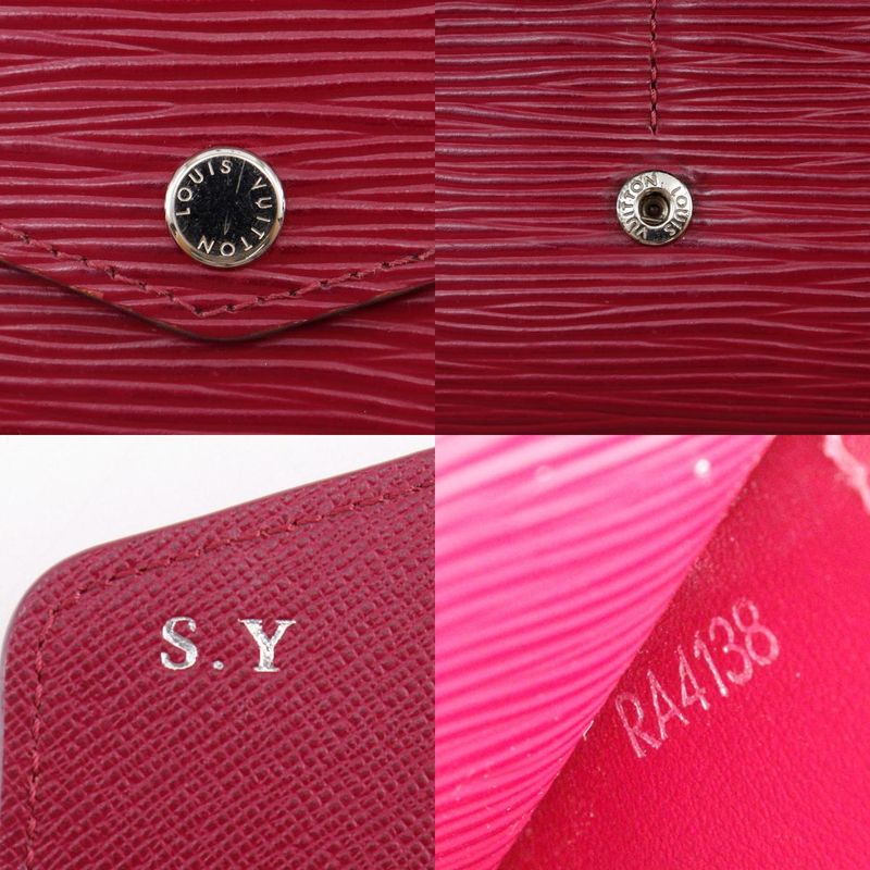 Louis Vuitton Portefeuille Sarah M60580 Epi Leather Fuchsia Pink Ra4138 Ladies