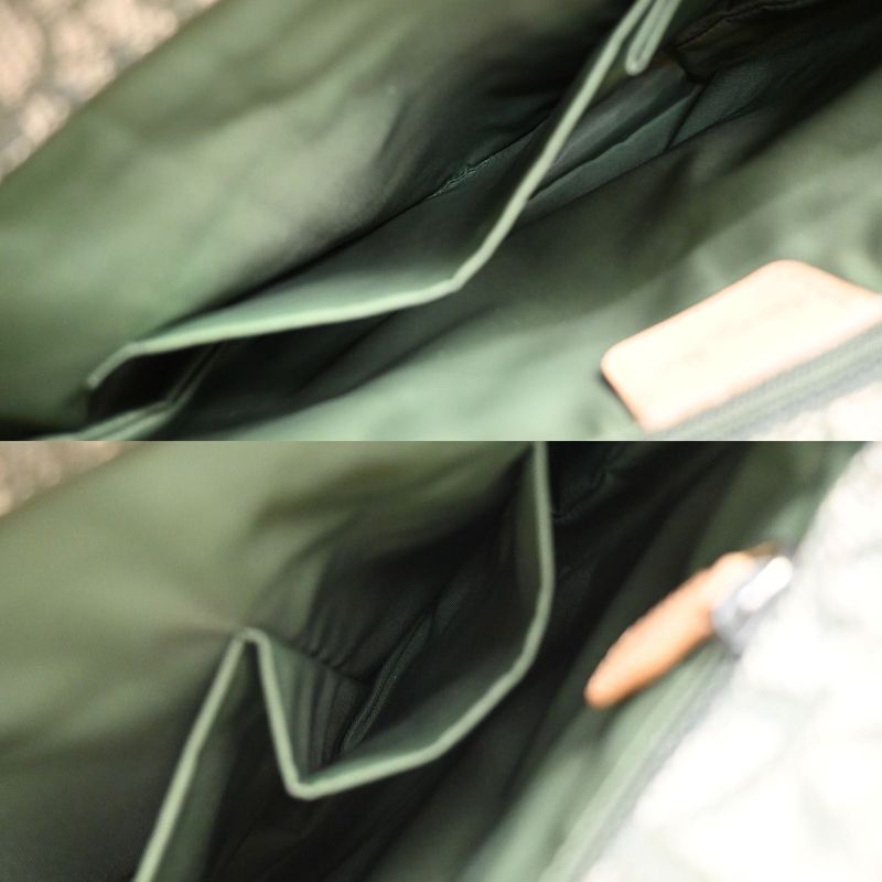 Christian DIOR Shoulder Tote Leather Canvas Leather 70kb031