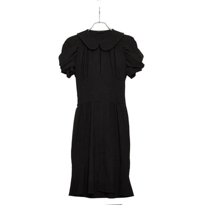 Fendi Short Sleeve Dress Size: 38 Black Wool Women's Fendi