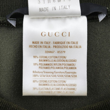 Gucci Sideline 324467 X5279 Velour Khaki Women's Dress