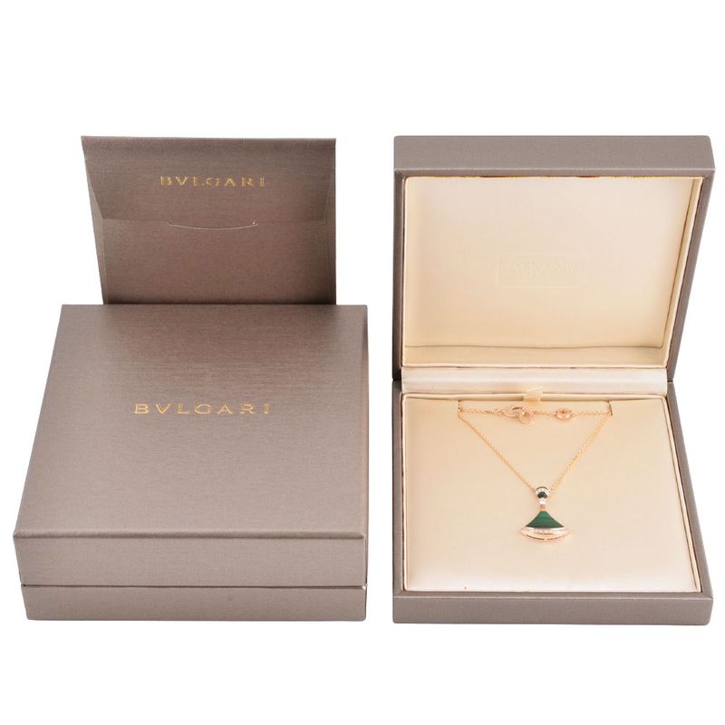 Bulgari Bvlgari DIVA Dream Necklace With Diamonds 351143 18K Pink Gold 73g