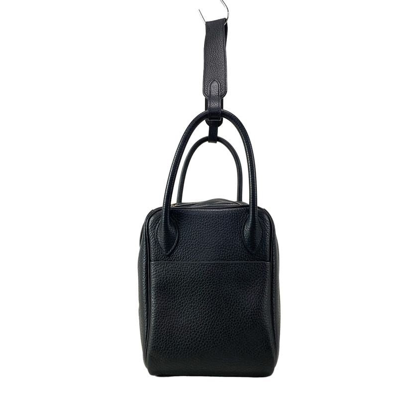 Hermes Shoulder Bag Lindy 30 Black Silver Hardware
