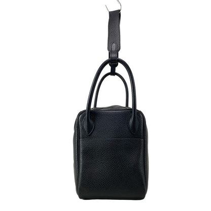 Hermes Shoulder Bag Lindy 30 Black Silver Hardware