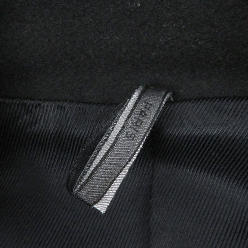 DIOR Homme DIOR Homme 9h313180035 Wool Wrapped Coat Chester Coat Black 44 Made