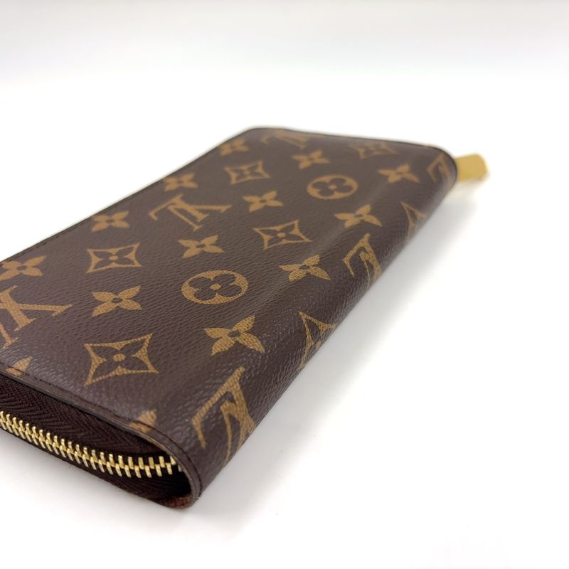 Louis Vuitton Zippy Wallet Monogram RFID Compatible PVC Brown Round Zipper Long