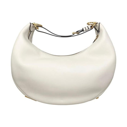 Fendi One Shoulder Bag Graffi Medium 8br799 A5dy F1hel Calf Leather White Beige