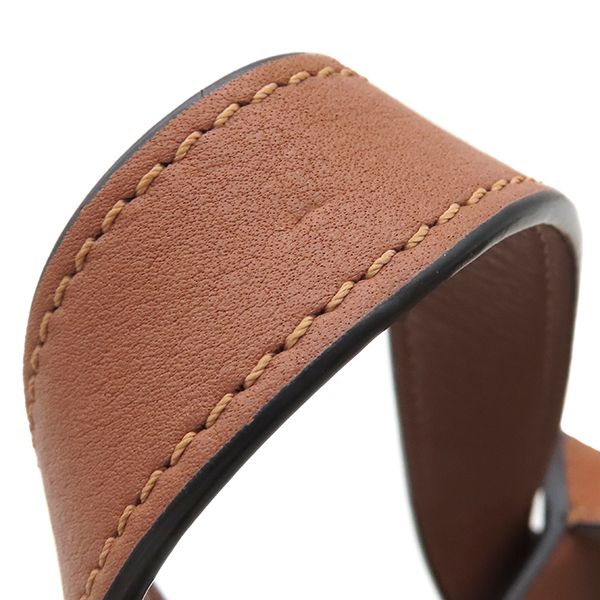 Loewe 2way Bag Hammock Bag Small Leather Jacquard Cotton Ecru and Tan Gold