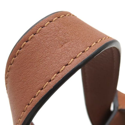 Loewe 2way Bag Hammock Bag Small Leather Jacquard Cotton Ecru and Tan Gold