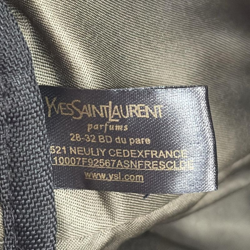 Yvessaint Laurent Parfums Pouch - Black Embroidery