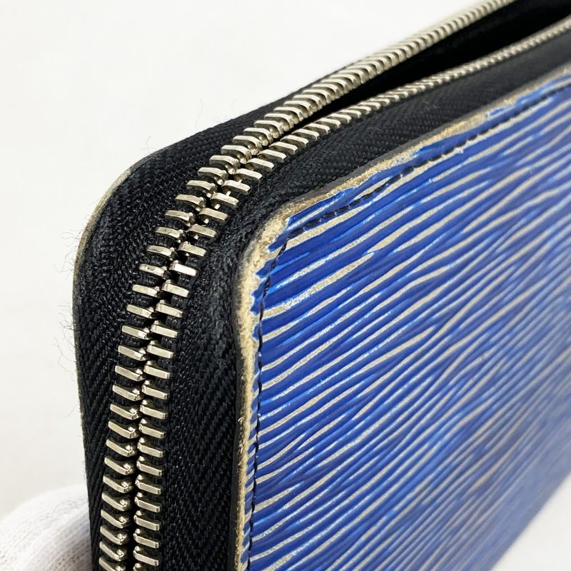 Louis Vuitton Epi Denim Zippy Wallet M60957 Bluemen Women Unisex