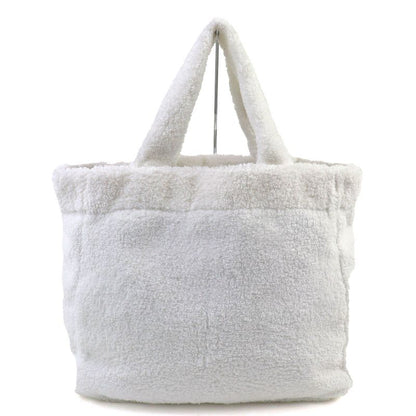 Prada 1bg130 Spugna Polyester Cowhide Triangle Logo Soft Terry Leta Ring Logo