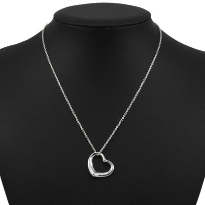 Tiffany & Co Open Heart Elsa Peretti 925 Silver Ladies 4.6g Necklace