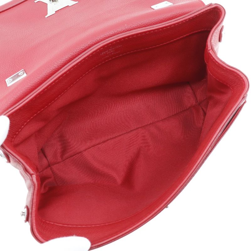 Louis Vuitton Lock Me BB 2WAY M51202 Calf Ruby Red Du0197 Ladies Shoulder Bag