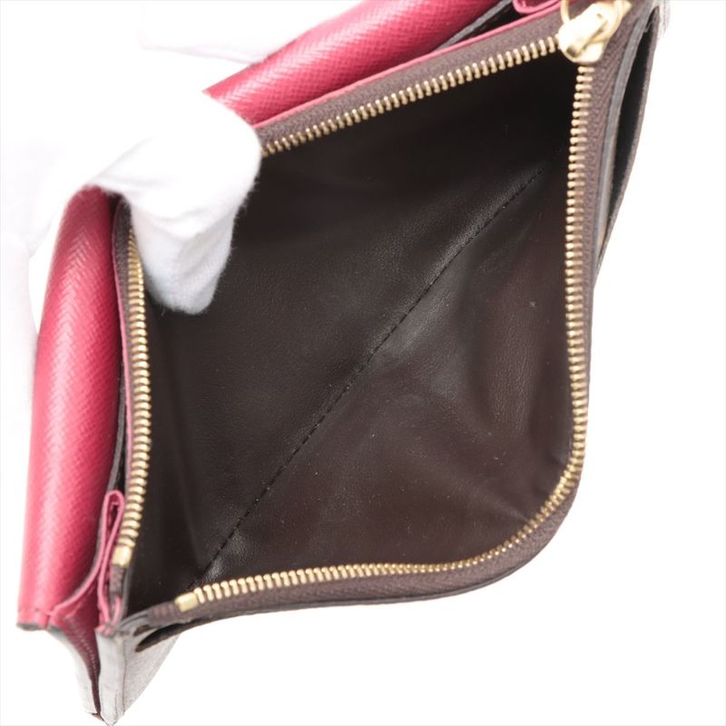 Louis Vuitton Monogram Portefeuille Emilie Zipper Long Wallet M41943 Brown ×