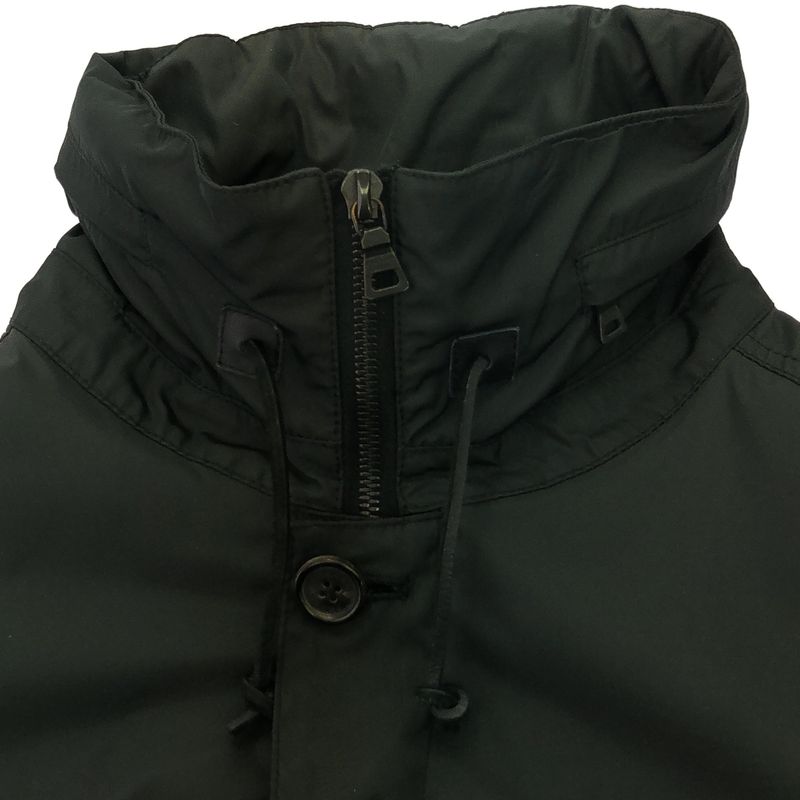 Prada Zip-Up Nylon Jacket with Wool Liner Blouson Black S