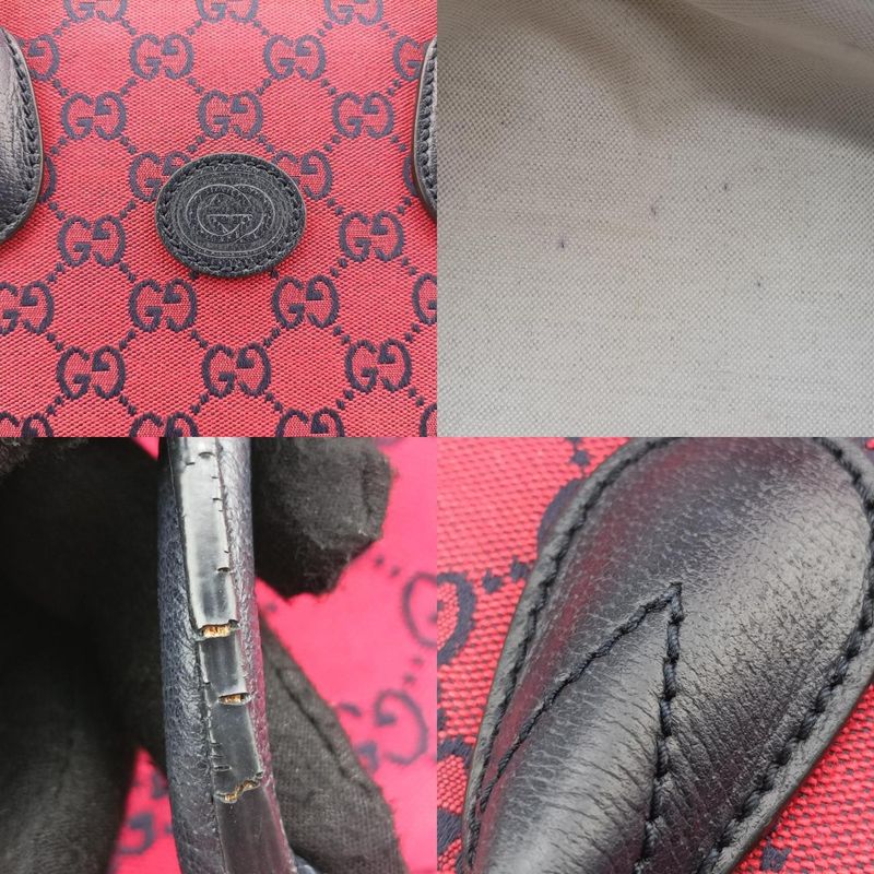 Guccigg Small Tote Red Canvas 659983h034575952