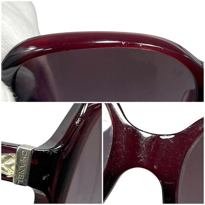 Chanel Sunglasses In Bordeaux Gradient 5196 Excellent Condition Plastic