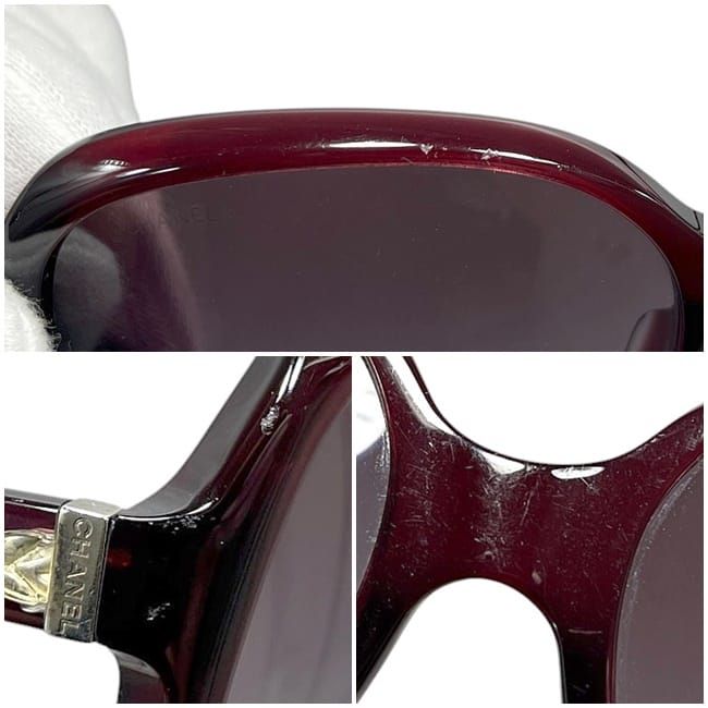 Chanel Sunglasses In Bordeaux Gradient 5196 Excellent Condition Plastic