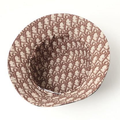 Christian DIOR Teddy-d Bob Hat Size 56 Reversible Check Logo Total Hat Made