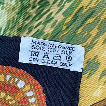 Hermes Carre 90 Under The Himalayan Cedars SOUS LE Cedre Silk Scarf Multicolor