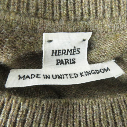 Hermes 22AW 2h2631d1 Cashmere H Lift Long Sleeve Knit Pullover Brownish 34