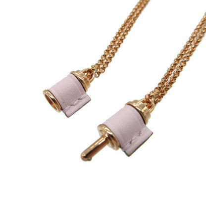 Hermes Charnière PM Necklace Vorsluft/leather Mauve Pale 1846 Hermes