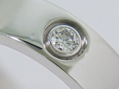 Authentic Cartier Love Diamond 3P 750 WG Ring 51 11 White Gold Accessories