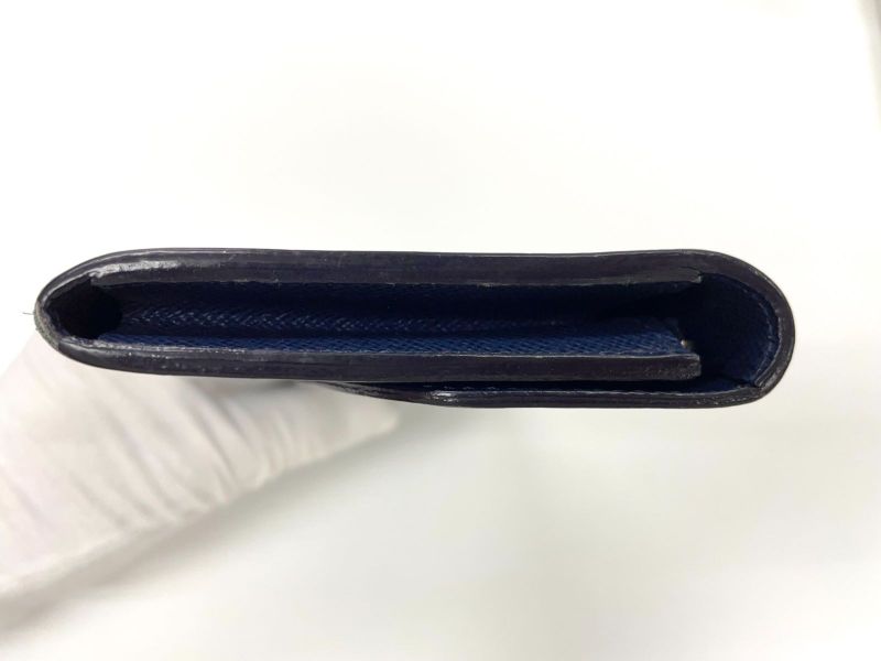 Louis Vuitton Epi Portefeuille Emilie Zipper Long Wallet M60854 Andigo-blue