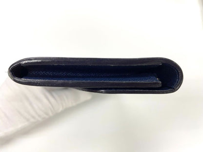 Louis Vuitton Epi Portefeuille Emilie Zipper Long Wallet M60854 Andigo-blue