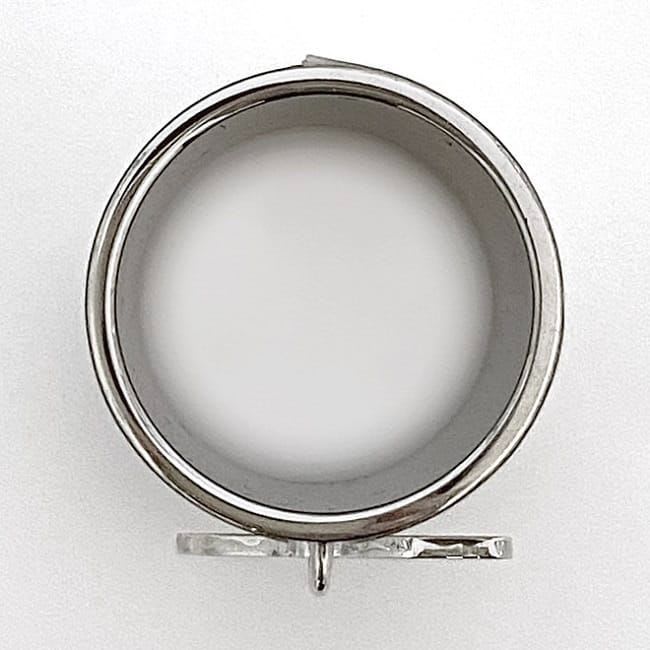 Hermes Scarf Ring Silver Saddle