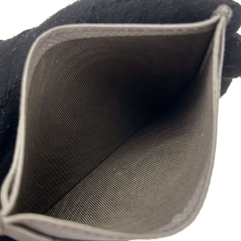 Prada Card Casespass Case 1mc208saffiano Grayleather Leatherbusinesssimple