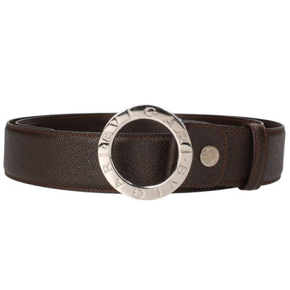 Bulgari Bee Zero One Sa-g11-24881 Round Buckle Leather Belt Men 110