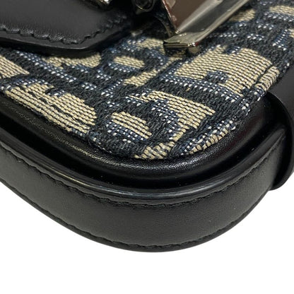 Dior Oblique Dior Lock Shoulder Bag Black Women