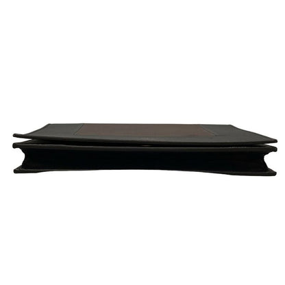 Celine Flamed Evening Clutch Dark Navy And Bordeaux Chain Shoulder/2way Leather