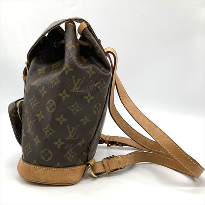 Louis Vuitton Montsourismm Backpack Monogram Canvas M51136 Brown Gold Hardware