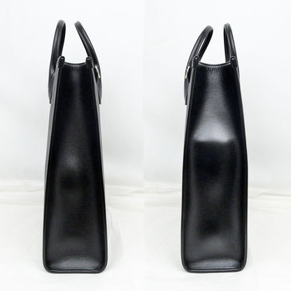 Gucci Tote Bag Interlocking G 2WAY Hand Black Shoulder - Leather 674155